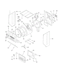 Upper Cabinet / Drum Heater parts for Crosley Laundry Center CLCG500FW3 from AppliancePartsPros.com