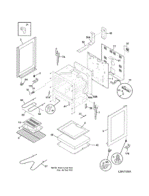 Body parts for Crosley Electric Range CRE3580GWWC from AppliancePartsPros.com