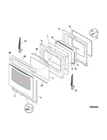 Door parts for Crosley Electric Range CRE3580QWB from AppliancePartsPros.com