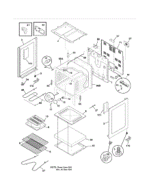 Body parts for Crosley Electric Range CRE3860LWF from AppliancePartsPros.com