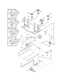 Burner parts for Crosley Gas Range CRG3480GSSC from AppliancePartsPros.com