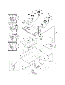 Burner parts for Crosley Gas Range CRG3480LWE from AppliancePartsPros.com