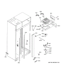 Freezer Section parts for Ge Side-By-Side Refrigerator CSB42YP2RES1 from AppliancePartsPros.com