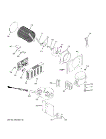 Machine Compartment parts for Ge Side-By-Side Refrigerator CSB48WP2NBS1 from AppliancePartsPros.com