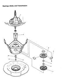 Bearing, Brake And Transmission parts for Amana Washer DLW330RAW-PDLW330RAW from AppliancePartsPros.com