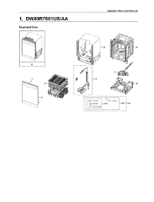 DW80R7061US/AA-00 Samsung Dishwasher Parts & Free Repair Help