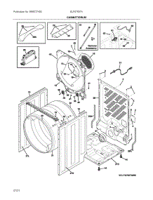 Cabinet / Drum parts for Electrolux Dryer ELFG7537AW0 from AppliancePartsPros.com