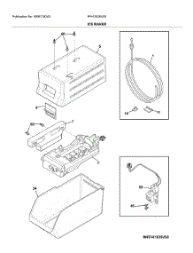 Ice Maker parts for Frigidaire Top-Mount Refrigerator FFHI1835VS0 from AppliancePartsPros.com