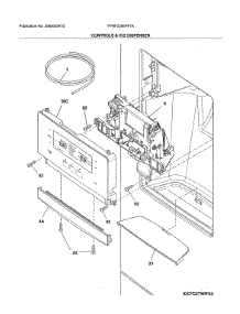 Controls & Ice Dispenser parts for Frigidaire Bottom-Mount Refrigerator FPHF2399PF7A from AppliancePartsPros.com