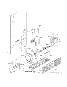 Machine Compartment parts for Ge Bottom-Mount Refrigerator GBE21DGKURBB from AppliancePartsPros.com