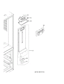 Fresh Food Section parts for Ge Bottom-Mount Refrigerator GBE21DSKBRSS from AppliancePartsPros.com