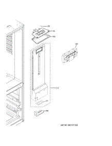 Fresh Food Section parts for Ge Bottom-Mount Refrigerator GBE21DSKLRSS from AppliancePartsPros.com