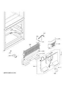 Freezer Section parts for Ge Bottom-Mount Refrigerator GBE21DSKPRSS from AppliancePartsPros.com