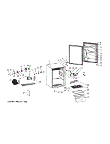 Refrigerator parts for Ge Compact Refrigerator GCE06GGHCBB from AppliancePartsPros.com