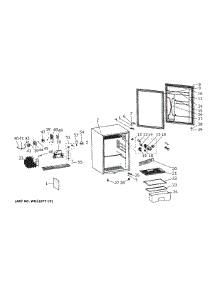 Refrigerator parts for Ge Compact Refrigerator GCE06GGHDBB from AppliancePartsPros.com