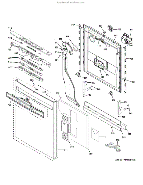 GE WD21X31902C Configured Ui Board (AP7218676) - AppliancePartsPros.com