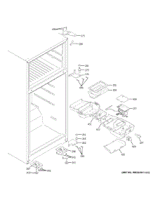 Fresh Food Section parts for Ge Top-Mount Refrigerator GIE18GTNBRBB from AppliancePartsPros.com