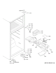 Fresh Food Section parts for Ge Top-Mount Refrigerator GIE22JTNBRWW from AppliancePartsPros.com