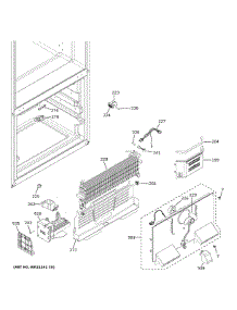 Freezer Section parts for Ge Bottom-Mount Refrigerator GNE27JGMKFWW from AppliancePartsPros.com