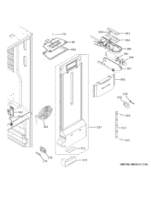 Fresh Food Section parts for Ge Bottom-Mount Refrigerator GNE27JSMNFSS from AppliancePartsPros.com