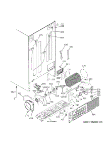 Machine Compartment parts for Ge Side-By-Side Refrigerator GSS25CGHWCWW from AppliancePartsPros.com