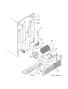 Machine Compartment parts for Ge Side-By-Side Refrigerator GSS25GGPJCWW from AppliancePartsPros.com