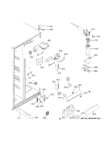 Fresh Food Section parts for Ge Side-By-Side Refrigerator GSS25IYNXHFS from AppliancePartsPros.com