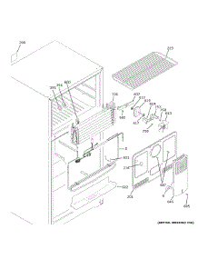 Freezer Section parts for Ge Top-Mount Refrigerator GTE16DTNDRCC from AppliancePartsPros.com