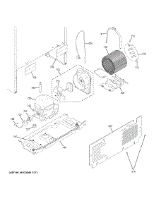 Machine Compartment parts for Ge Top-Mount Refrigerator GTE16DTNDRCC from AppliancePartsPros.com