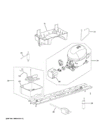 Machine Compartment parts for Ge Top-Mount Refrigerator GTE18MSRBRSS from AppliancePartsPros.com