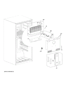 Freezer Section parts for Ge Top-Mount Refrigerator GTE21GTHFCC from AppliancePartsPros.com