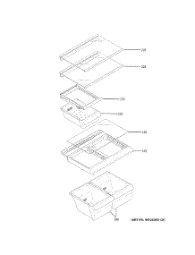 Fresh Food Shelves parts for Ge Top-Mount Refrigerator GTS18HSNDRSS from AppliancePartsPros.com