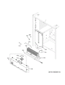 Fresh Food Section parts for Ge Bottom-Mount Refrigerator GYE22GYNGFS from AppliancePartsPros.com