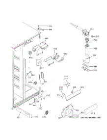 Fresh Food Section parts for Ge Side-By-Side Refrigerator GZS22IENSHDS from AppliancePartsPros.com