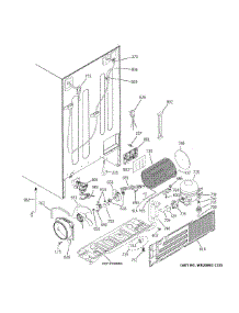 Machine Compartment parts for Ge Side-By-Side Refrigerator GZS22IMNPHES from AppliancePartsPros.com