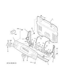 Control Panel parts for Ge Electric Range JB258DM3CC from AppliancePartsPros.com