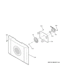 Convection Fan parts for Ge Electric Range JB735DP2WW from AppliancePartsPros.com