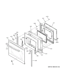 Door parts for Ge Electric Range JB735SP1SS from AppliancePartsPros.com