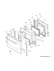 Door parts for Ge Electric Range JB750FJ9DS from AppliancePartsPros.com