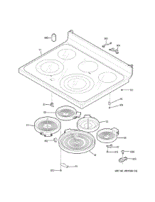 Cooktop parts for Ge Electric Range JB755SJ7SS from AppliancePartsPros.com