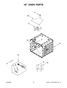 18" Oven Parts parts for Jenn-Air Range JDRP648HL01 from AppliancePartsPros.com