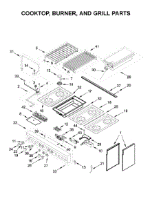 Cooktop, Burner, And Grill Parts parts for Jenn-Air Range JDRP648HM00 from AppliancePartsPros.com