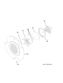 Convection Fan parts for Ge Gas Range JGB860DEJ7BB from AppliancePartsPros.com