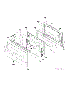 Lower Door parts for Ge Gas Range JGB860FEJ2DS from AppliancePartsPros.com