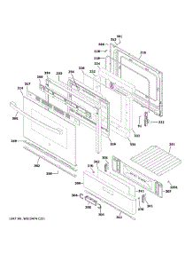 Door & Drawer Parts parts for Ge Gas Range JGBS60DEK5BB from AppliancePartsPros.com