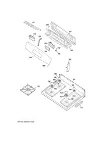 Control Panel & Cooktop parts for Ge Gas Range JGBS60REK6SS from AppliancePartsPros.com
