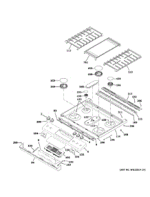 Control Panel & Cooktop parts for Ge Gas Range JGS760EP2ES from AppliancePartsPros.com