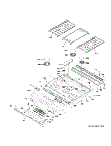Control Panel & Cooktop parts for Ge Gas Range JGS760EP4ES from AppliancePartsPros.com