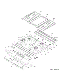 Control Panel & Cooktop parts for Ge Gas Range JGSS66FEL2DS from AppliancePartsPros.com