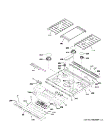 Control Panel & Cooktop parts for Ge Gas Range JGSS86SP2SS from AppliancePartsPros.com